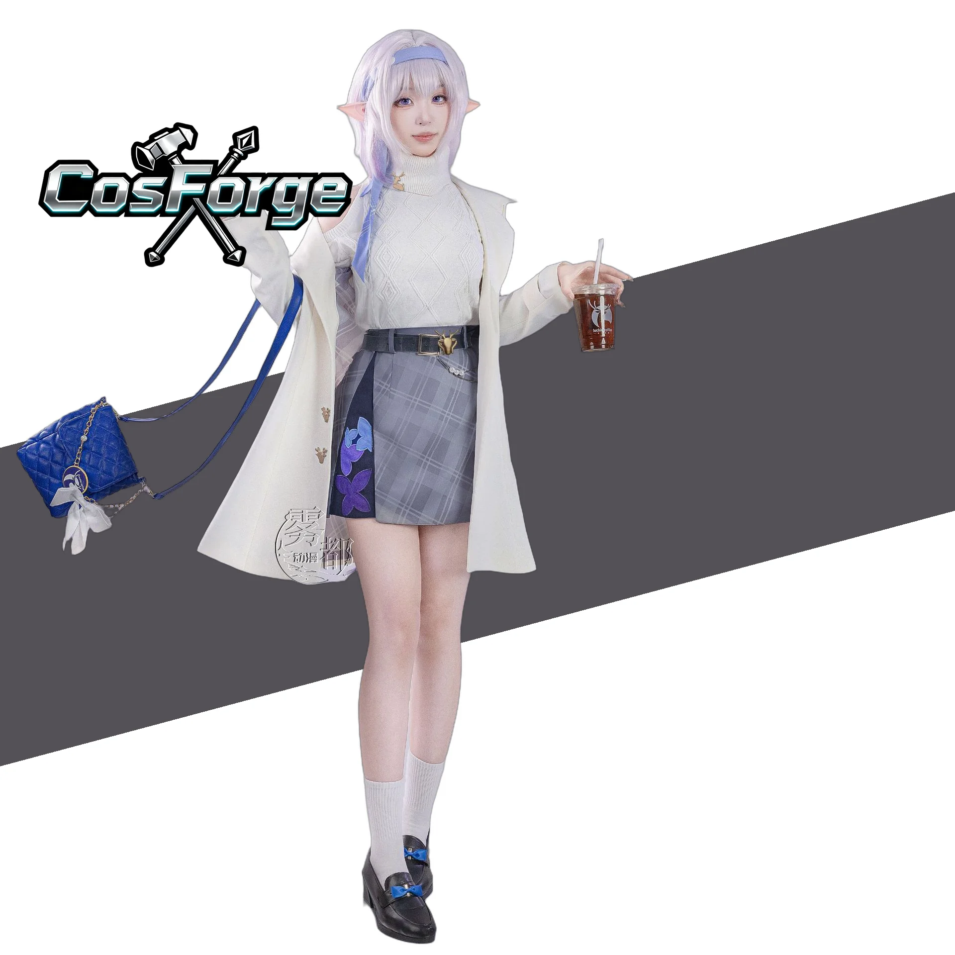 Honkai: Star Rail Castorice Cosplay Costume White Suit Sweater Coat Skirt Full Set Bag Uniform Halloween Carnival Party Clothes
Honkai: Star Rail Castorice Cosplay Costume White Suit Sweater Coat Skirt Full Set Bag Uniform Halloween Carnival Party Clothes