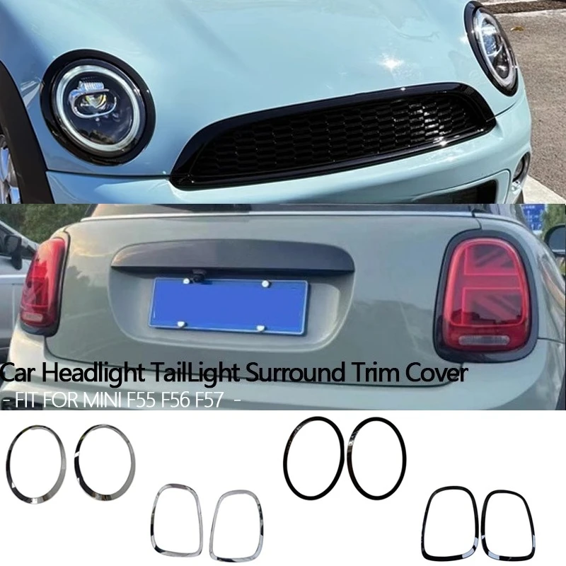 For MINI F55 F56 F57 2014-2020 Glossy Black/Silver Plating Car Headlight & Taillight Trim Cover Rings Car Accessories
For MINI F55 F56 F57 2014-2020 Glossy Black/Silver Plating Car Headlight & Taillight Trim Cover Rings Car Accessories
