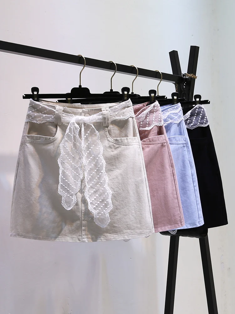 2025 Spring and Summer Thin American style Spicy Girl Cowboy Half length Skirt for Women High Waist A-line Short Skirt
2025 Spring and Summer Thin American style Spicy Girl Cowboy Half length Skirt for Women High Waist A-line Short Skirt