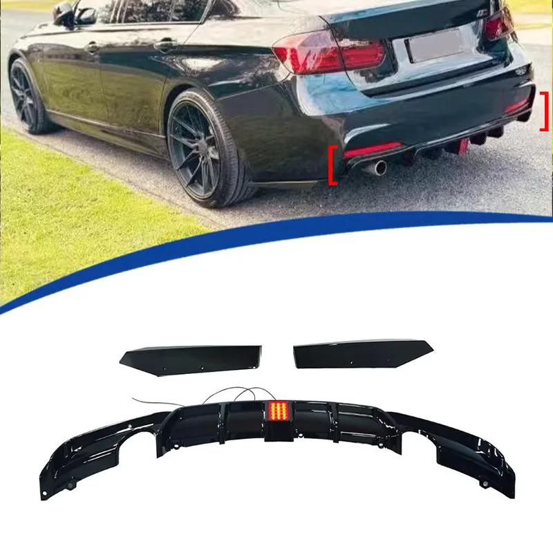For BMW 3 Series F30 2013-2019 MP Style LED Rear Diffuser Splitter Lip PP Material Gloss Black
For BMW 3 Series F30 2013-2019 MP Style LED Rear Diffuser Splitter Lip PP Material Gloss Black