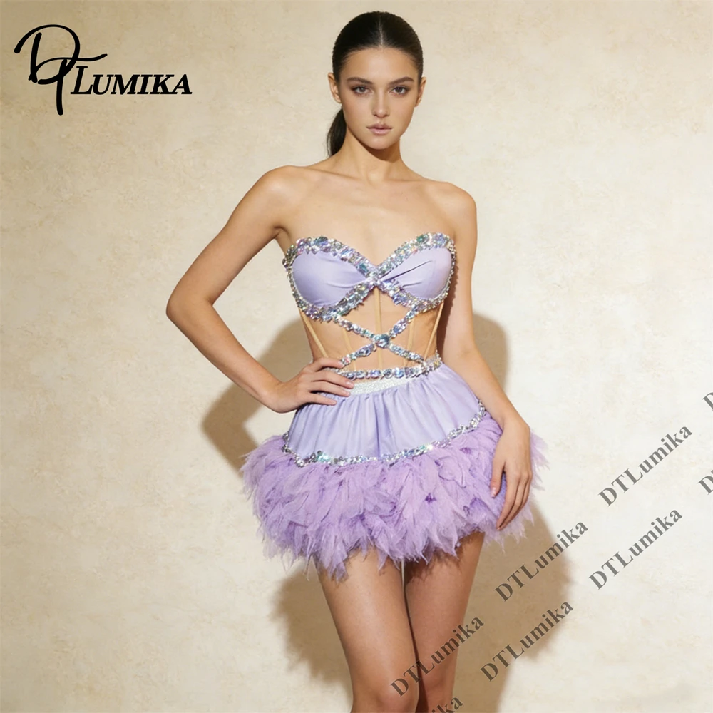 DTLumika: Свадебное/выпускное платье-корсет из тюля с вышивкой перьями (размеры S-XL), мини-платье без бретелек телесного цвета для выпускного вечера/вечеринки/коктейльное платье
DTLumika: Свадебное/выпускное платье-корсет из тюля с вышивкой перьями (размеры S-XL), мини-платье без бретелек телесного цвета для выпускного вечера/вечеринки/коктейльное платье