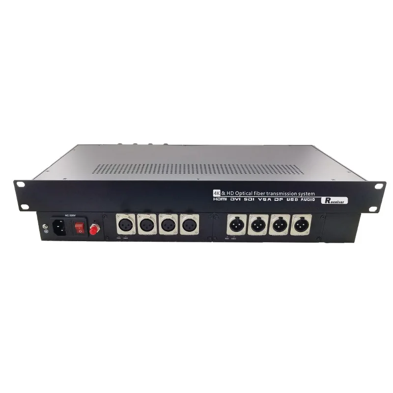 8 Channels 4 Bidirectional XLR Audio Over Fiber Converter Extender Balanced Audio Fiber Optical Transceiver
8 Channels 4 Bidirectional XLR Audio Over Fiber Converter Extender Balanced Audio Fiber Optical Transceiver