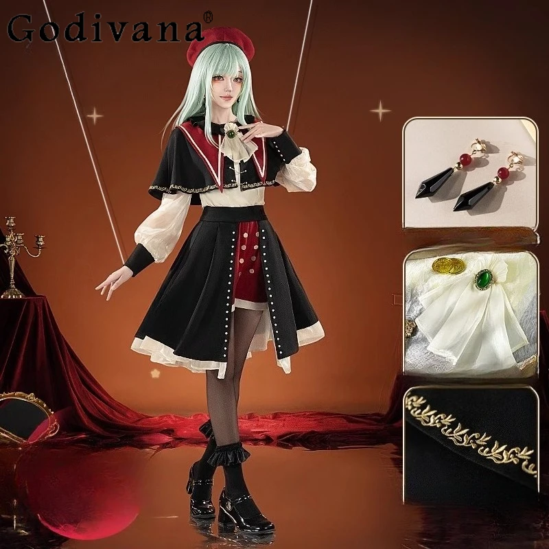 Female Halloween Costumes Set Anime Wakaba Mortis BanG Dream Suits Women's Ave Mujica Cosplay Costume Skirt Outfits
Female Halloween Costumes Set Anime Wakaba Mortis BanG Dream Suits Women's Ave Mujica Cosplay Costume Skirt Outfits
