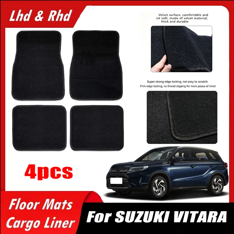 4pcs Car Floor Mats All-Weather Easy To Clean Durable Anti-Slip Interior Protection Floor Liners For SUZUKI VITARA Accessories
4pcs Car Floor Mats All-Weather Easy To Clean Durable Anti-Slip Interior Protection Floor Liners For SUZUKI VITARA Accessories