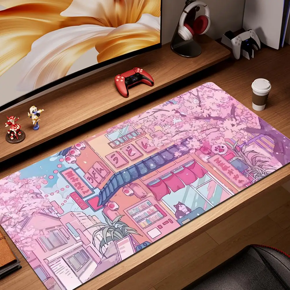 Cute cat coffee and pink cherry blossom mouse pad ,HYBXAXC Game Table Mats XXL Rubber Anti-slip Gaming Keyboard Long Desk Pads
Cute cat coffee and pink cherry blossom mouse pad ,HYBXAXC Game Table Mats XXL Rubber Anti-slip Gaming Keyboard Long Desk Pads