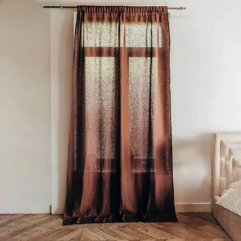 Manufacturer Wholesale Custom Home Hotel Luxury Washed French Linen Pleated Semi Sheer Large Window Curtain
Manufacturer Wholesale Custom Home Hotel Luxury Washed French Linen Pleated Semi Sheer Large Window Curtain