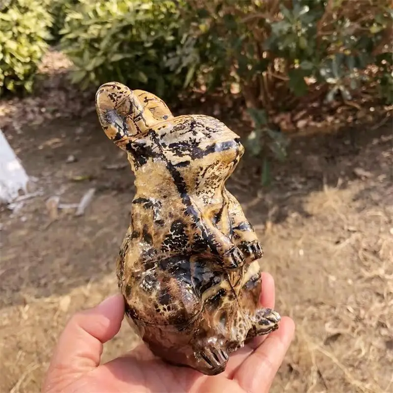Natural Picture Stone Rabbit Carving Healing Cute Fashion Healthy Children Toy Home Decoration Present 1pcs
Natural Picture Stone Rabbit Carving Healing Cute Fashion Healthy Children Toy Home Decoration Present 1pcs