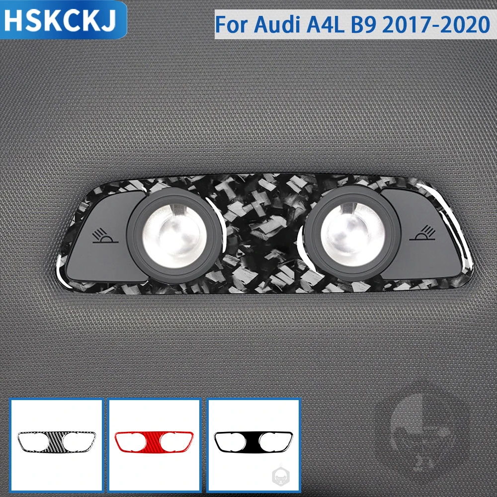 For Audi A4 A4L B9 2017—2020 Car Accessories Carbon Fiber Rear Roof Lamp Reading Light Panel Interior Trim Sticker Modification
For Audi A4 A4L B9 2017—2020 Car Accessories Carbon Fiber Rear Roof Lamp Reading Light Panel Interior Trim Sticker Modification