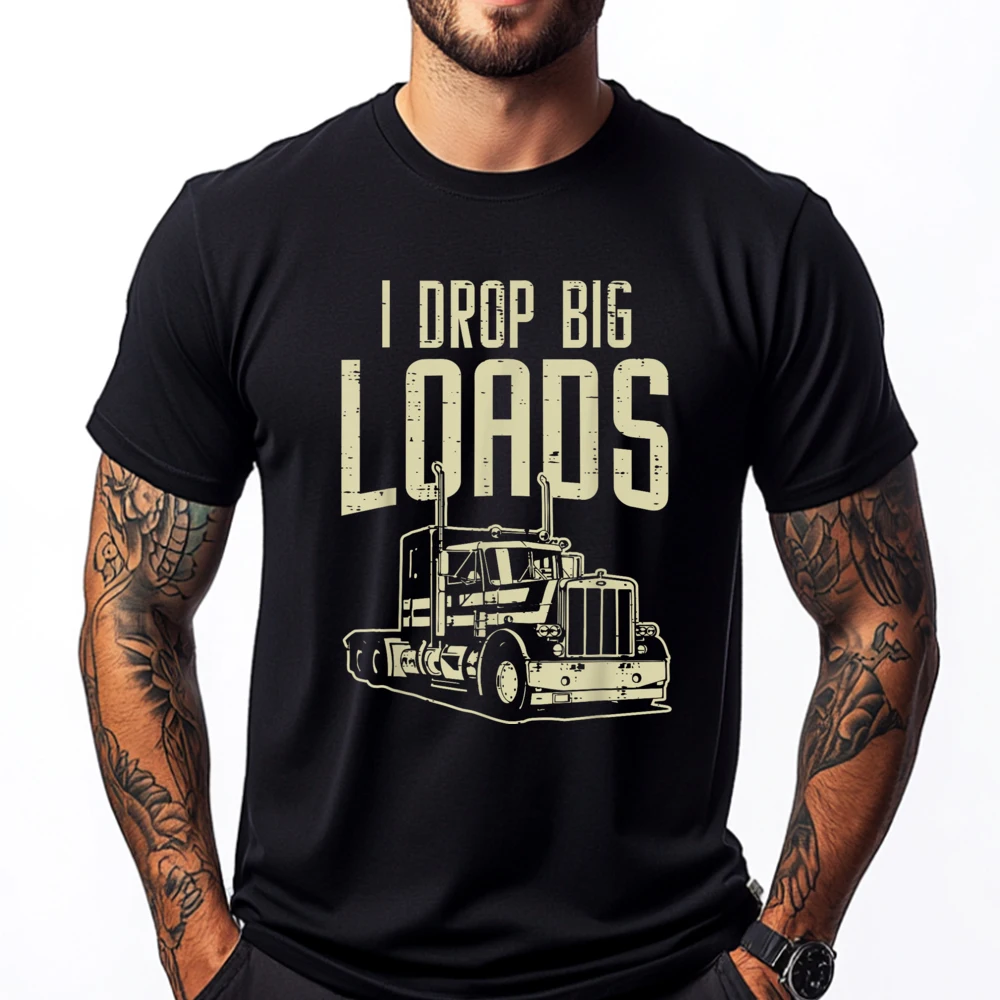 I Drop Big Loads Semi Truck Trucking Driver Trucker Blue And White Graphic T Shirts Autumn Oversized T Shirt
I Drop Big Loads Semi Truck Trucking Driver Trucker Blue And White Graphic T Shirts Autumn Oversized T Shirt