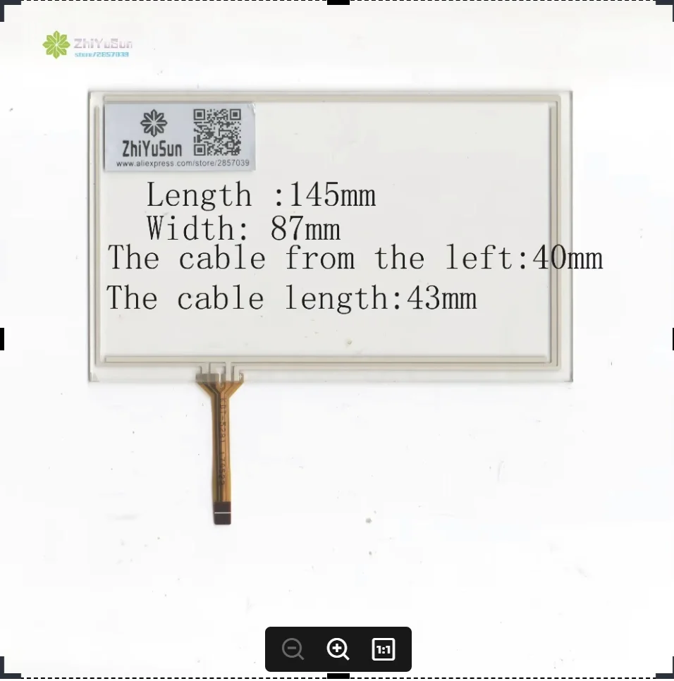 ZhiYuSun KDT-5281 6inch 4 line touch screen panel 145mm*87mm TouchSensor FreeShipping wdth 87mm length145mm
ZhiYuSun KDT-5281 6inch 4 line touch screen panel 145mm*87mm TouchSensor FreeShipping wdth 87mm length145mm