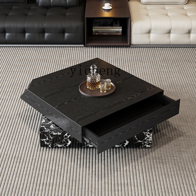 LSL Italian Minimalist Coffee Table Rotatable Drawer Storage Marble Living Room Creative Home Use
LSL Italian Minimalist Coffee Table Rotatable Drawer Storage Marble Living Room Creative Home Use