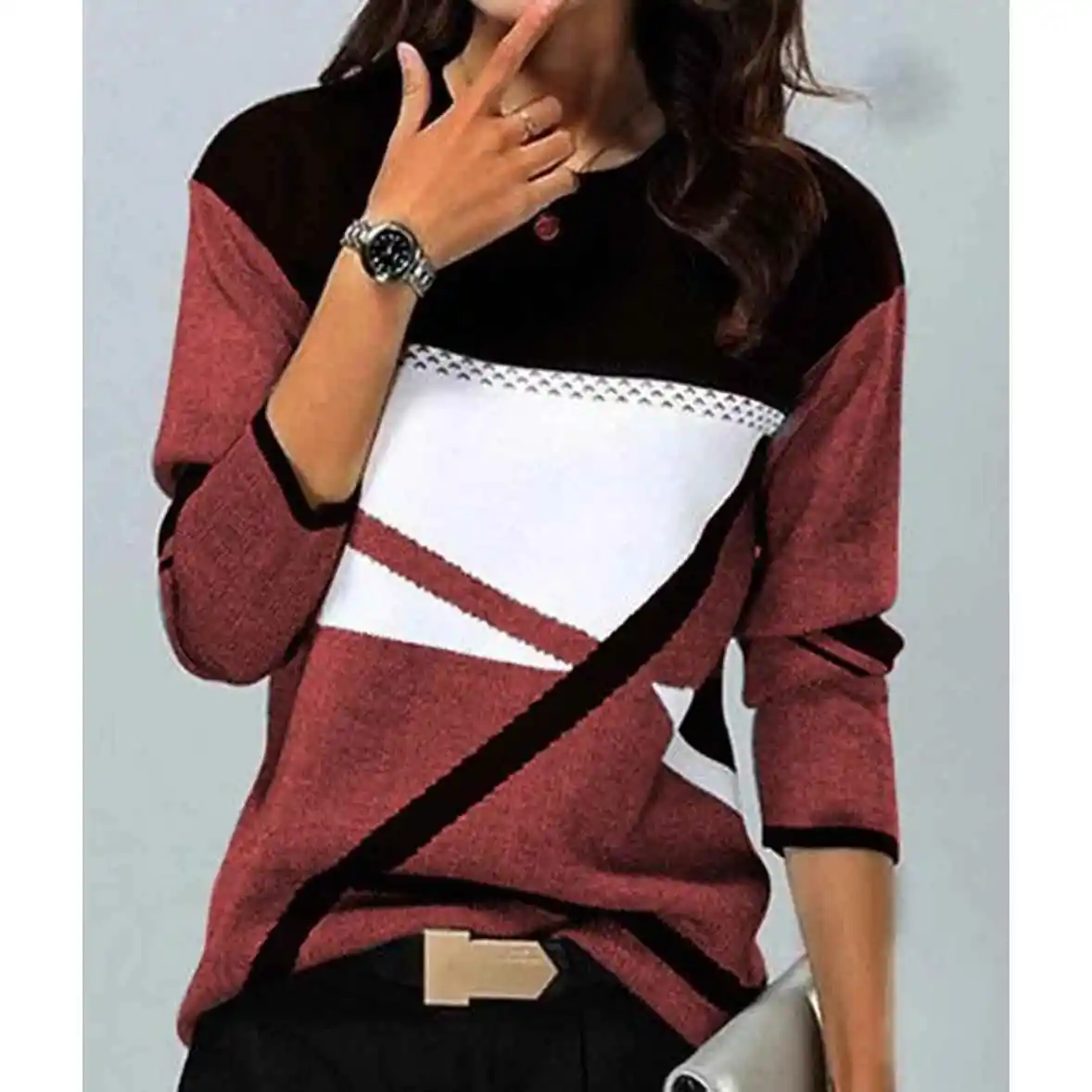 Faion Aesthetic Color Contrast Women irt Spring Autumn Seasonal Wear Comfortable Fit Casual Sle No Brand Registered
Faion Aesthetic Color Contrast Women irt Spring Autumn Seasonal Wear Comfortable Fit Casual Sle No Brand Registered