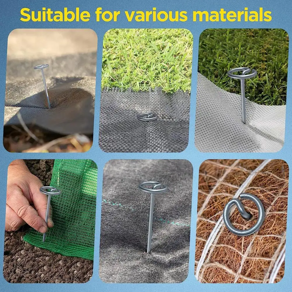Structural Design Garden Anchors Garden Stakes for Securing Landscape Fabric Weed Barrier Sheets 50 Pcs 6 Inch Circle for Ground
Structural Design Garden Anchors Garden Stakes for Securing Landscape Fabric Weed Barrier Sheets 50 Pcs 6 Inch Circle for Ground