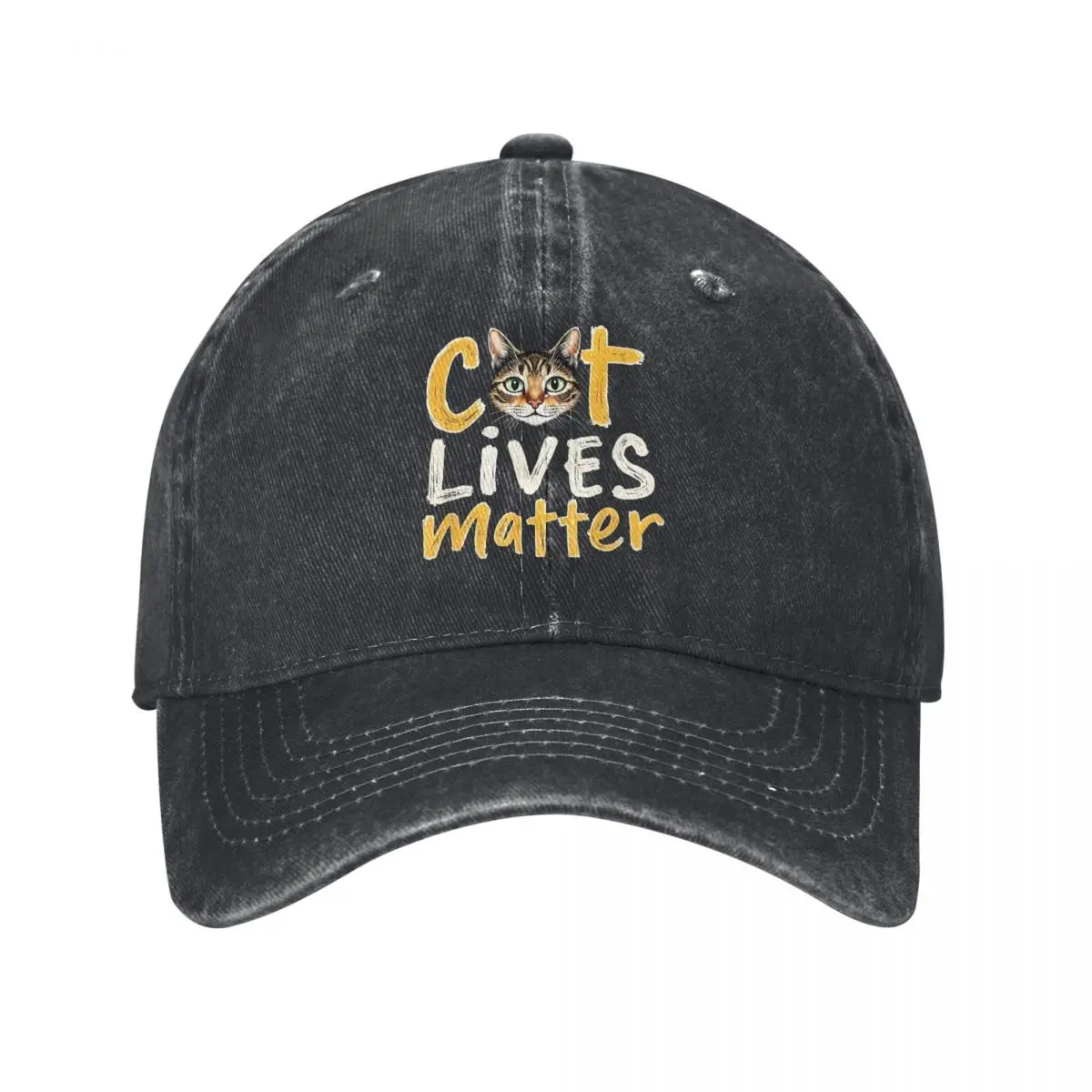 Cat Lives Matter, джинсовая шляпа с желто-белым принтом, дышащая дизайнерская мужская кепка, женская бейсболка
Cat Lives Matter, джинсовая шляпа с желто-белым принтом, дышащая дизайнерская мужская кепка, женская бейсболка