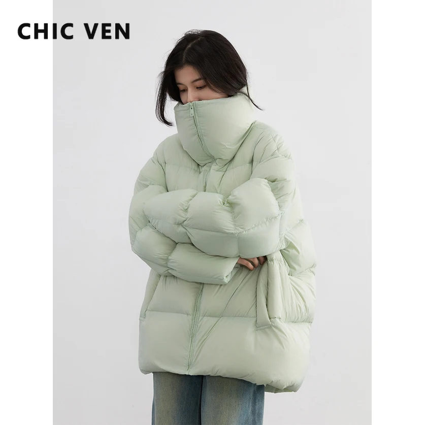 CHIC VEN модные женские пуховики однотонные 80 белая куртка на утином пуху черное пальто с хлебом теплое женское пальто осень-зима 2025
CHIC VEN модные женские пуховики однотонные 80 белая куртка на утином пуху черное пальто с хлебом теплое женское пальто осень-зима 2025