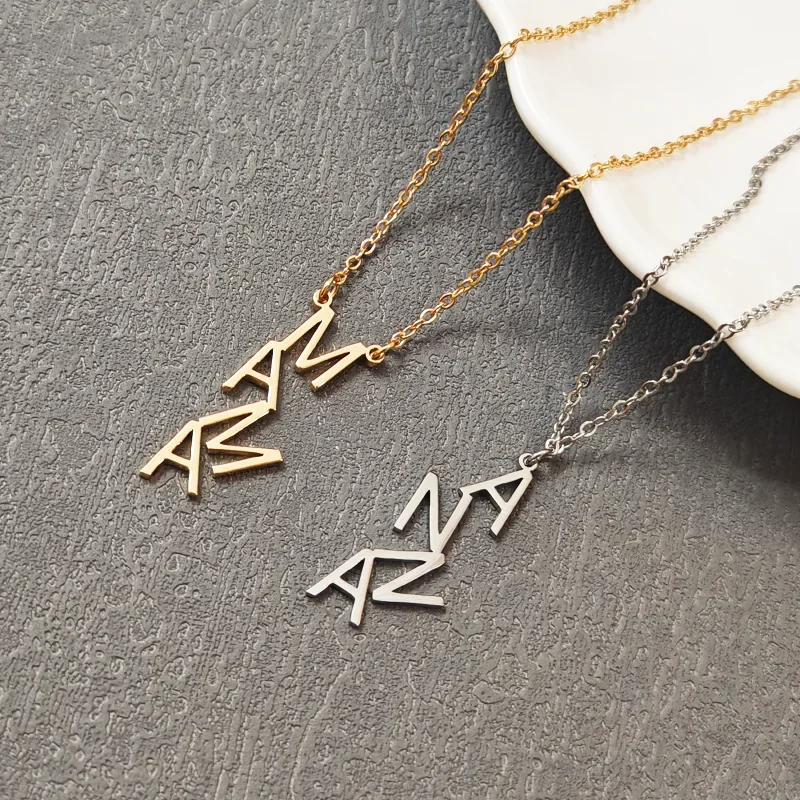Custom Name Letter Necklace Pendants Simple Personalized Stainless Steel Clavicle Chain Ladies Large Letter Pendant Gift Jewelry
Custom Name Letter Necklace Pendants Simple Personalized Stainless Steel Clavicle Chain Ladies Large Letter Pendant Gift Jewelry
