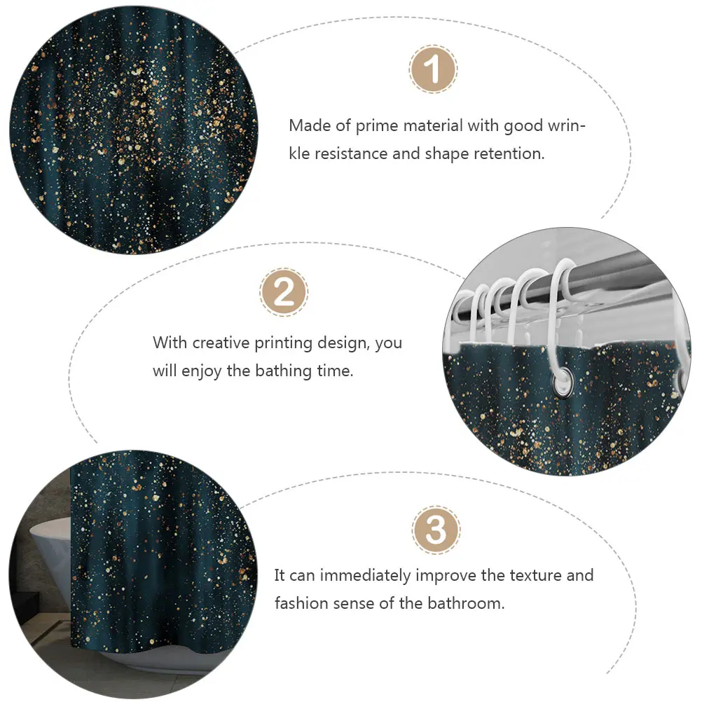 Waterproof Shower Curtain Polyester Bathroom Decoration Partition Hotel Curtains Fine Workmanship Perforated Design
Waterproof Shower Curtain Polyester Bathroom Decoration Partition Hotel Curtains Fine Workmanship Perforated Design