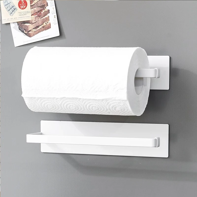 Kitchen Paper Holder Tissue Rack Wall Mounted Bathroom Roll Paper Holder No Punch Toilet Tissue Hook Black Rag Storage Accessori
Kitchen Paper Holder Tissue Rack Wall Mounted Bathroom Roll Paper Holder No Punch Toilet Tissue Hook Black Rag Storage Accessori
