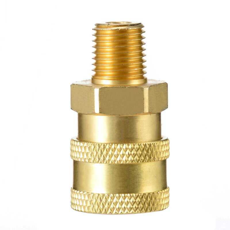 45mm Length Brass Quick Coupler Accessory Adapter Connector Converter Gold High pressure Part 1/4\" Male (MNPT)
45mm Length Brass Quick Coupler Accessory Adapter Connector Converter Gold High pressure Part 1/4\" Male (MNPT)