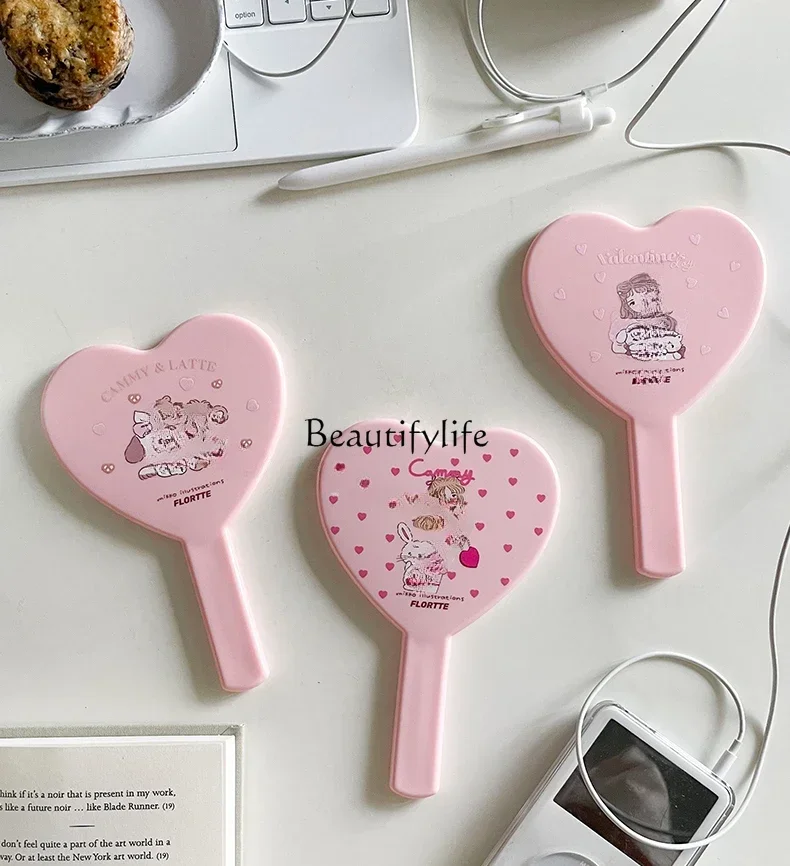 Розовое зеркало с ручным держанием Love Heart для девочки, портативное косметическое зеркало, ручная кладь
Розовое зеркало с ручным держанием Love Heart для девочки, портативное косметическое зеркало, ручная кладь