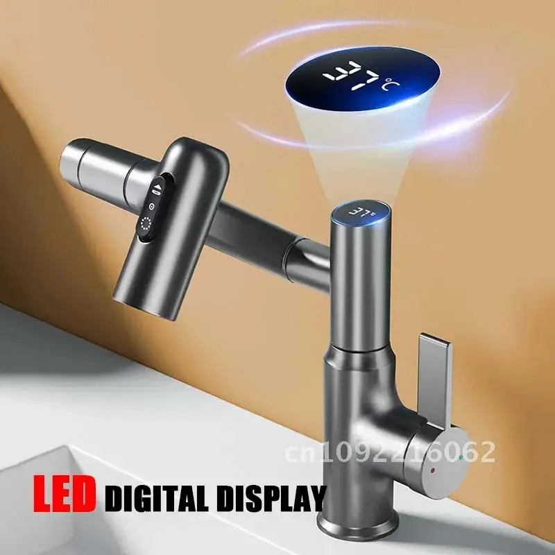 360° Rotat Pull Out Faucet Toilet Washbasin Deck Mounted Mixer Cold Hot Basin Digital Display Multifunction Water Faucets Taps
360° Rotat Pull Out Faucet Toilet Washbasin Deck Mounted Mixer Cold Hot Basin Digital Display Multifunction Water Faucets Taps
