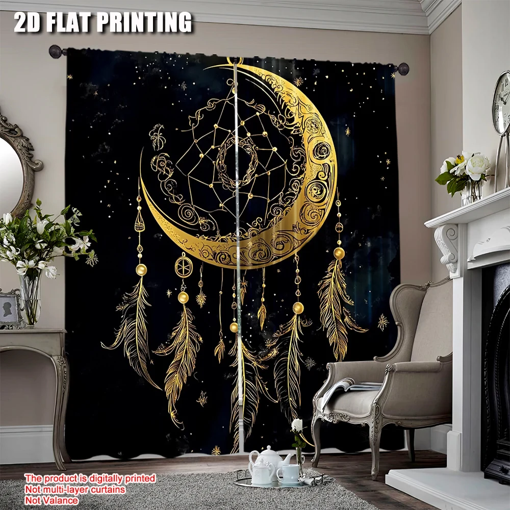 2Pcs Boho Moon Curtain Celestial Star Galaxy Starry Sky Tarot Dreamcatcher Curtains Suitable For Bedroom Living Room Dining Room
2Pcs Boho Moon Curtain Celestial Star Galaxy Starry Sky Tarot Dreamcatcher Curtains Suitable For Bedroom Living Room Dining Room