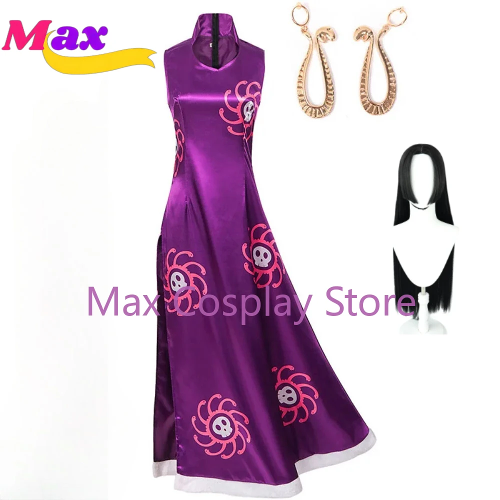 Max Anime Boa Hancock Cosplay Costume Women Cheongsam Earrings Suit Oka Shichibukai Female Emperor Role Play Suit Halloween
Max Anime Boa Hancock Cosplay Costume Women Cheongsam Earrings Suit Oka Shichibukai Female Emperor Role Play Suit Halloween