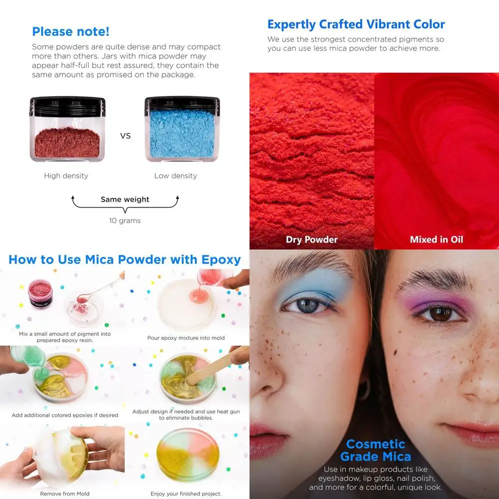 Premium Mica Powder - Scarlet (50G / 1.76oz) - 1 Jar o Red Pigment Powder or Epoxy Resin, Dye, Soap Mg, Nail Polish, Paint, Cand
Premium Mica Powder - Scarlet (50G / 1.76oz) - 1 Jar o Red Pigment Powder or Epoxy Resin, Dye, Soap Mg, Nail Polish, Paint, Cand