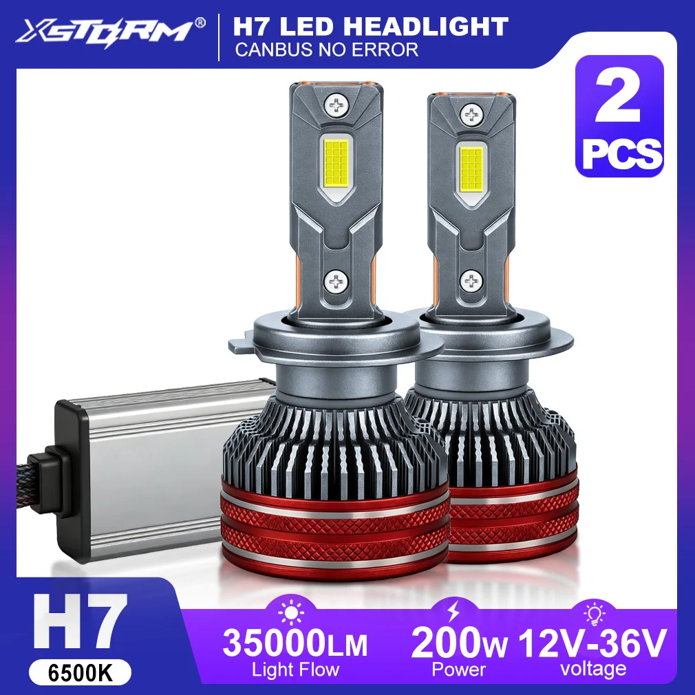 XSTORM H7 LED Canbus H1 H11 9005 HB3 9006 HB4 H4 LED Headlights Fog Lights 35000LM 200W Lights for Car H4 High Low Beam 6500K
XSTORM H7 LED Canbus H1 H11 9005 HB3 9006 HB4 H4 LED Headlights Fog Lights 35000LM 200W Lights for Car H4 High Low Beam 6500K