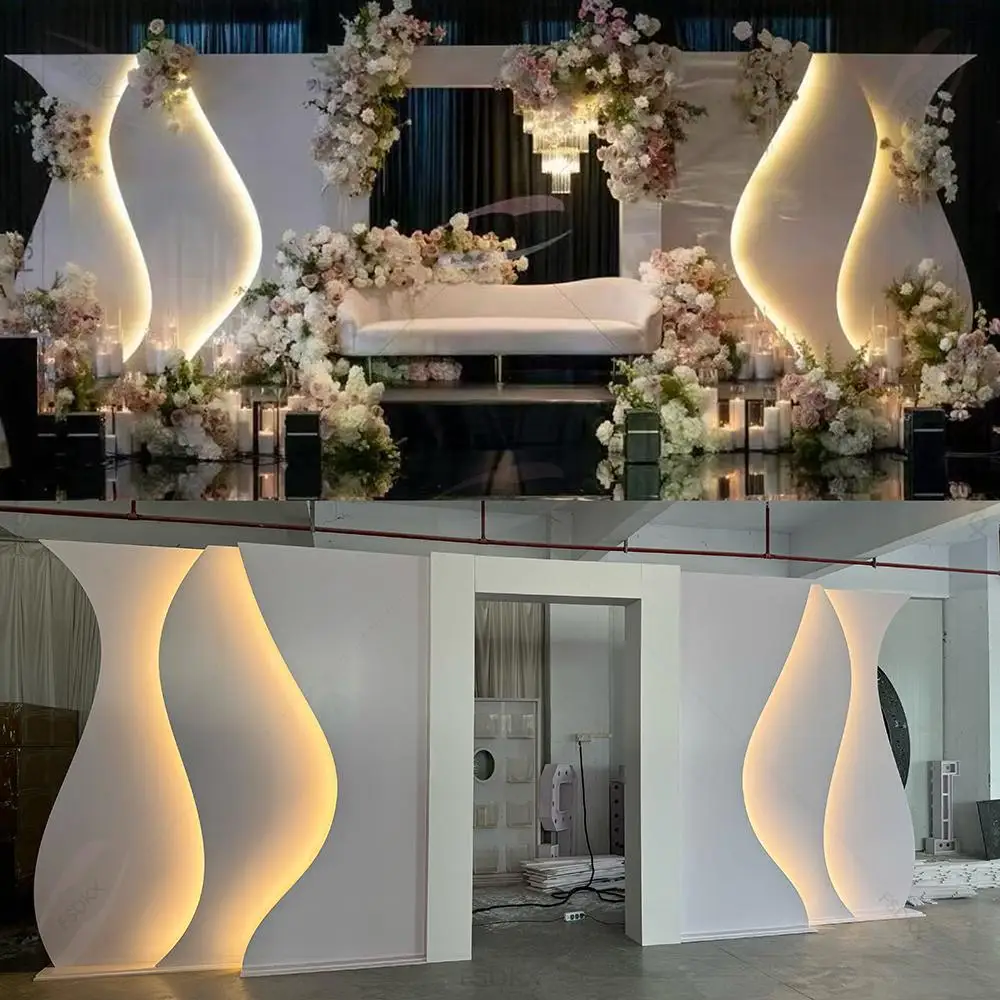 2025 Popular Modern Wedding Backdrop Led Stage Background Warm Light PVC Backdrop Stand for Event Supplies
2025 Popular Modern Wedding Backdrop Led Stage Background Warm Light PVC Backdrop Stand for Event Supplies
