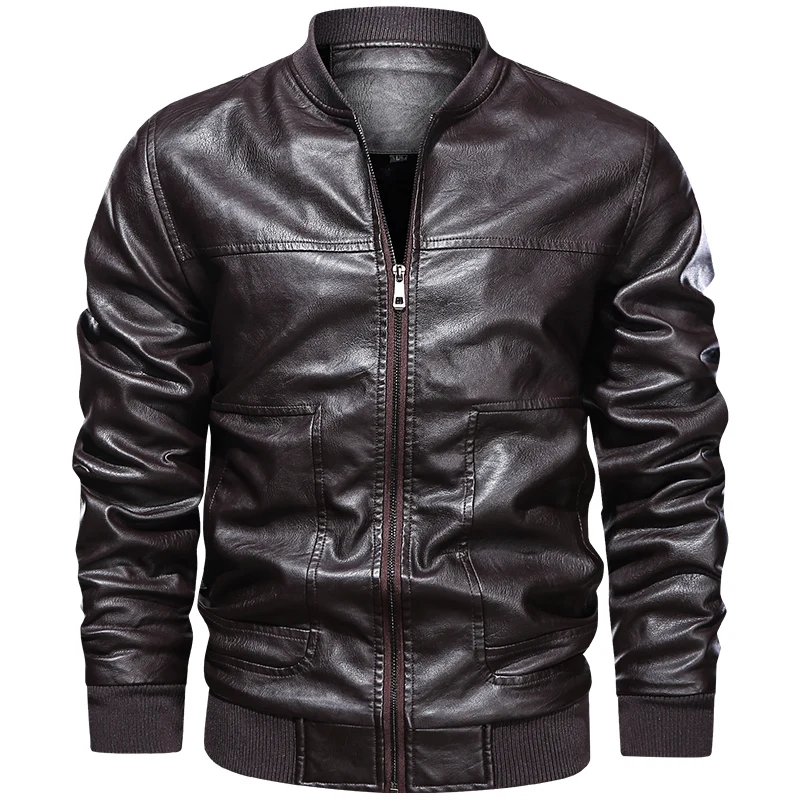 PU Leather Jacket Men's Fashion Autumn Winter Leather Jacket Fleece Warm Jacket Male High Quality Motorcycle Windproof Jacket
PU Leather Jacket Men's Fashion Autumn Winter Leather Jacket Fleece Warm Jacket Male High Quality Motorcycle Windproof Jacket