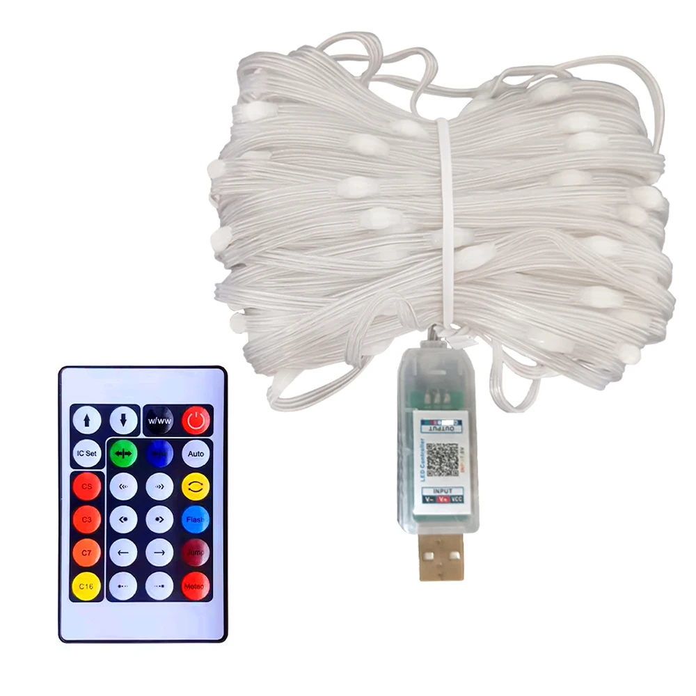 USB-гирлянда 5В, 5/10/15/20м, с интеллектуальным управлением через приложение, светодиодная RGBIC WS2812B, водонепроницаемая, с пультом ДУ и Bluetooth-управлением музыкой
USB-гирлянда 5В, 5/10/15/20м, с интеллектуальным управлением через приложение, светодиодная RGBIC WS2812B, водонепроницаемая, с пультом ДУ и Bluetooth-управлением музыкой