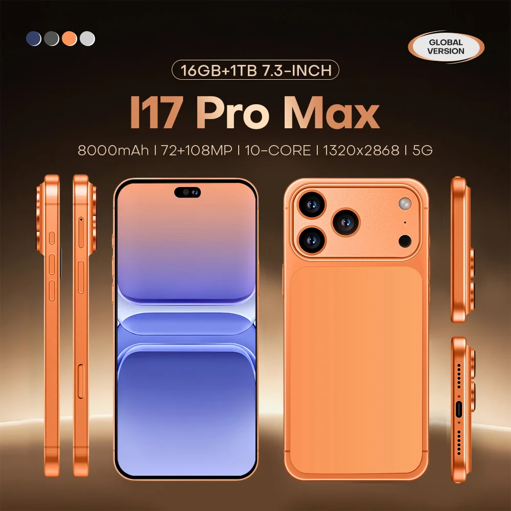 High-definition mobile phone film is used for i17 Pro Max 7.3inch Mobile accessories Shatter-resistant Smart 8000mAh Original
High-definition mobile phone film is used for i17 Pro Max 7.3inch Mobile accessories Shatter-resistant Smart 8000mAh Original