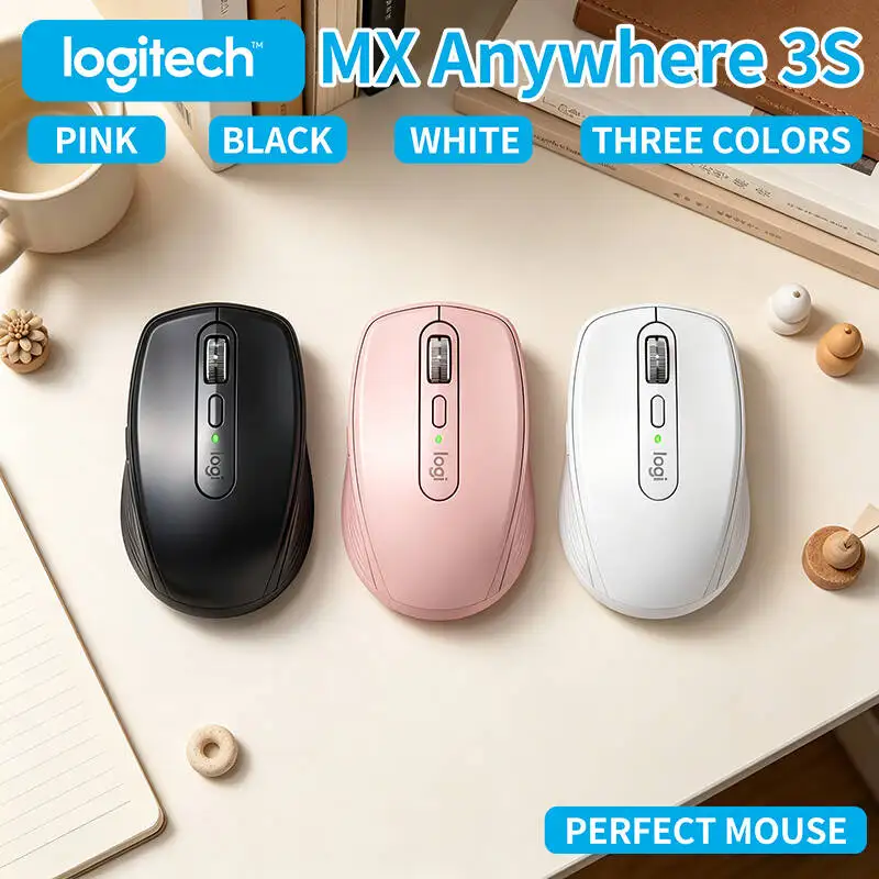 Compact Logitech MX Anywhere 3S - 8000 DPI, MagSpeed Scroll, Silent Click, 3-Device Bluetooth for Studio Trip
Compact Logitech MX Anywhere 3S - 8000 DPI, MagSpeed Scroll, Silent Click, 3-Device Bluetooth for Studio Trip