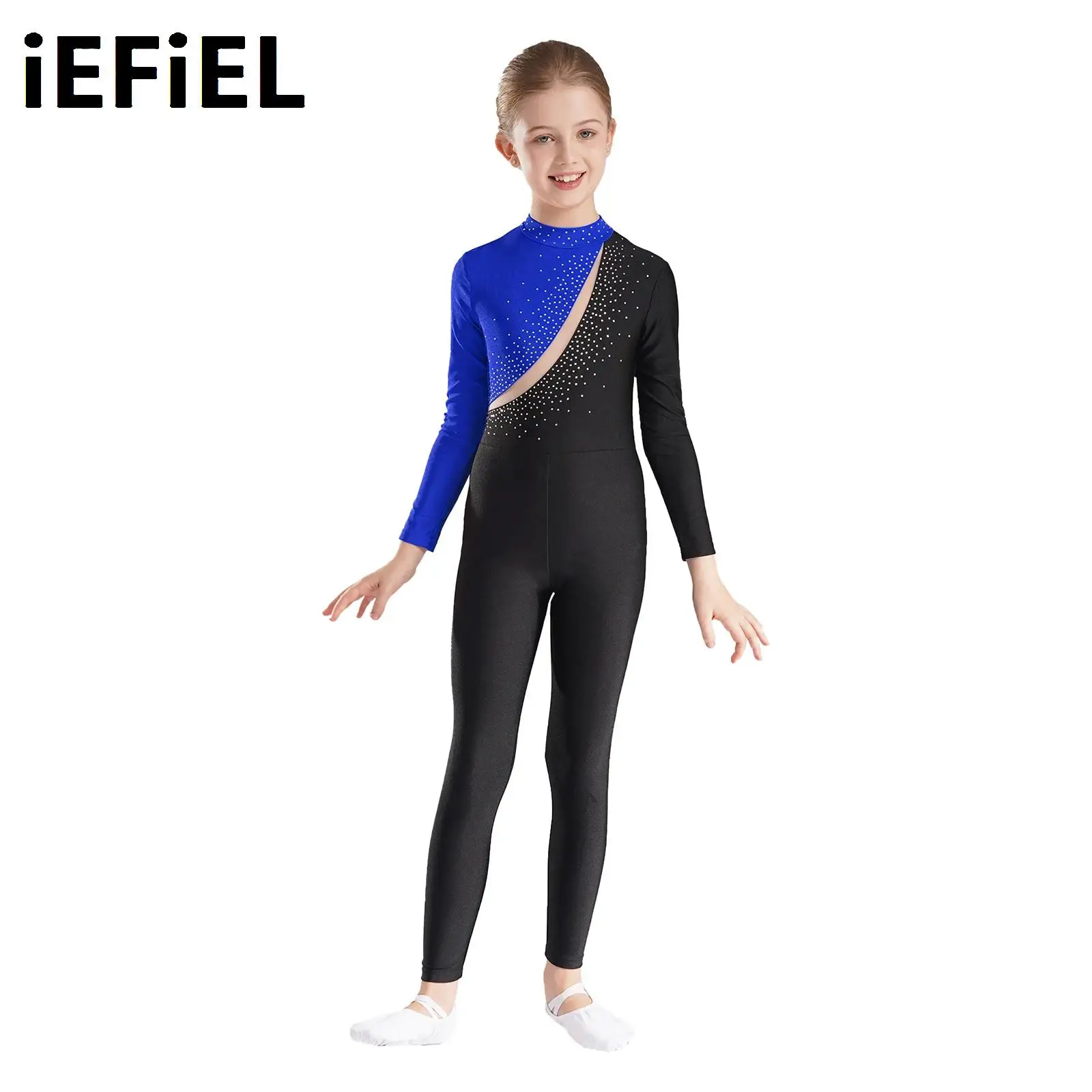 Kids Girls Ballet Leotard Rhinestone Color Block Long Sleeve Jumpsuit Figure Skating Stage Performance Gymnastics Bodysuit
Kids Girls Ballet Leotard Rhinestone Color Block Long Sleeve Jumpsuit Figure Skating Stage Performance Gymnastics Bodysuit