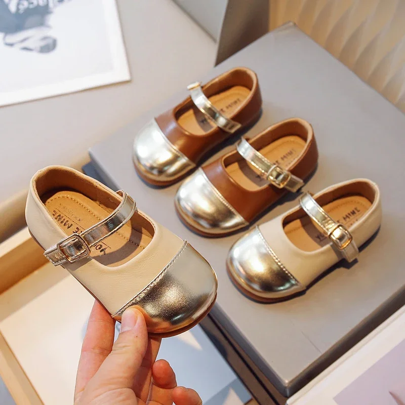 Girls Shoes Kids Leather Shoes Patchwork Mary Jane Gold Toe Princess Shallow Shoes Children's Flats Baby Toddlers
Girls Shoes Kids Leather Shoes Patchwork Mary Jane Gold Toe Princess Shallow Shoes Children's Flats Baby Toddlers