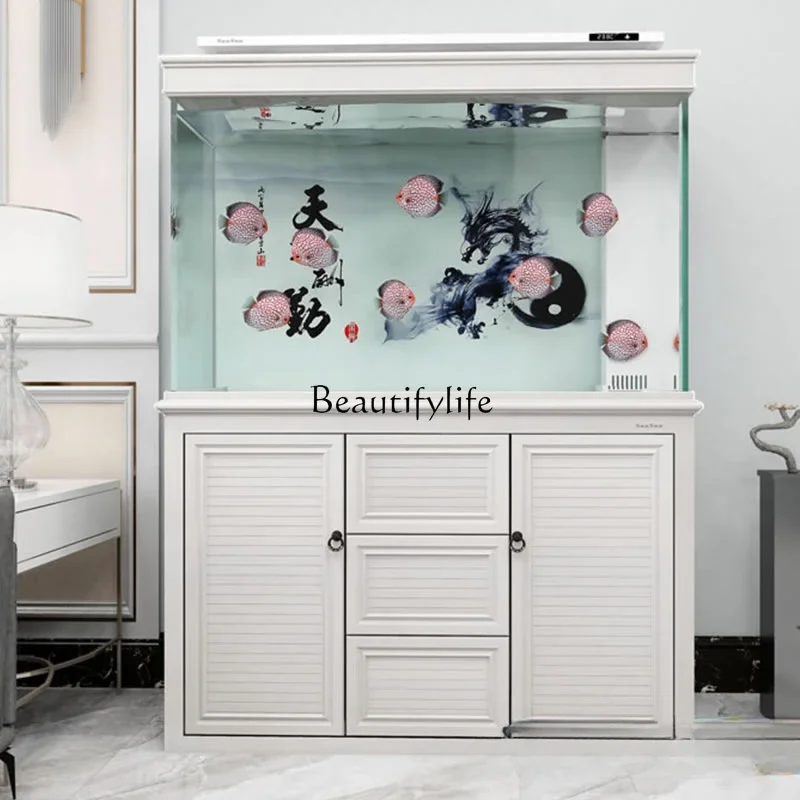 New Fish Tank Large Living Room Super White Glass Aquarium Bottom Filter Dragon Fish Tank Change Water
New Fish Tank Large Living Room Super White Glass Aquarium Bottom Filter Dragon Fish Tank Change Water