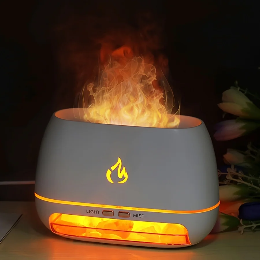 200ml Salt Stone Flame Air Humidifier - Intense Moisturizing, USB Rechargeable, Wood Grain Portable Air Purifier with High-Mist
200ml Salt Stone Flame Air Humidifier - Intense Moisturizing, USB Rechargeable, Wood Grain Portable Air Purifier with High-Mist