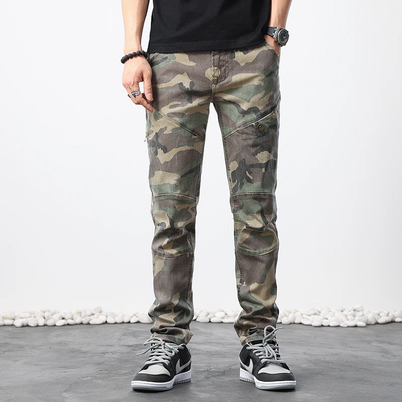 Autumn New High-End Camouflage Workwear Jeans Men's Trendy Loose Straight Casual Motorcycle Long Pants Splicing Personali
Autumn New High-End Camouflage Workwear Jeans Men's Trendy Loose Straight Casual Motorcycle Long Pants Splicing Personali
