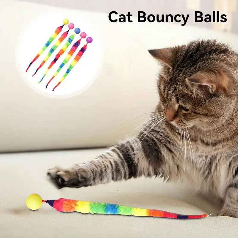 Interactive Cat Toy Ball With Tail 5PCS Cat Toy Worm Bouncy Balls For Cats Interactive Cat Balls Cat Exercise Toy Cats Teaser To
Interactive Cat Toy Ball With Tail 5PCS Cat Toy Worm Bouncy Balls For Cats Interactive Cat Balls Cat Exercise Toy Cats Teaser To