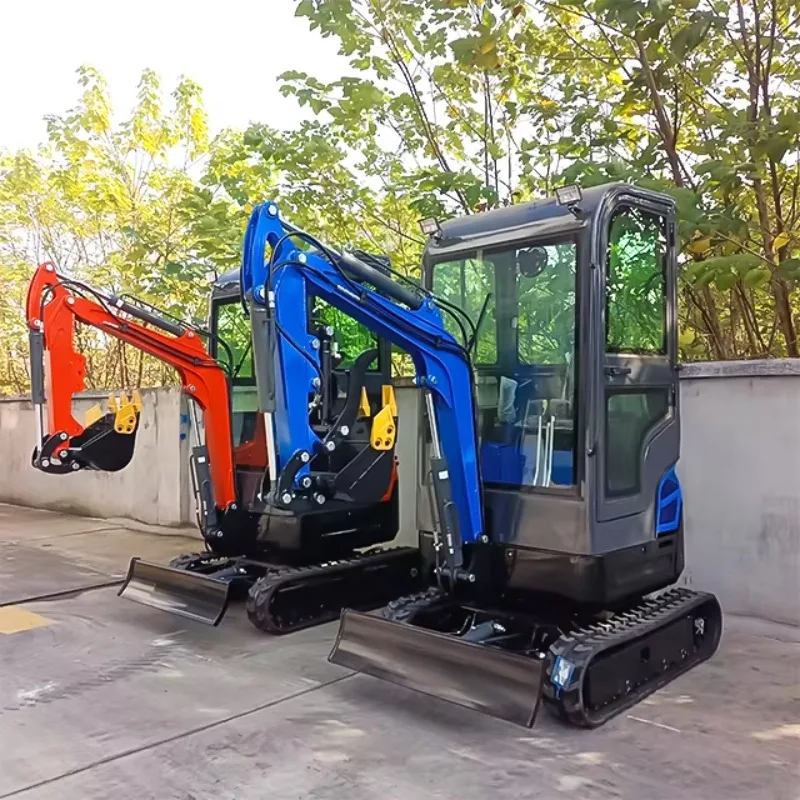 Small Chinese 1.8 Ton Mini Hydraulic Crawler Excavator New Machine for Home Use with Engine Factory Outlet
Small Chinese 1.8 Ton Mini Hydraulic Crawler Excavator New Machine for Home Use with Engine Factory Outlet