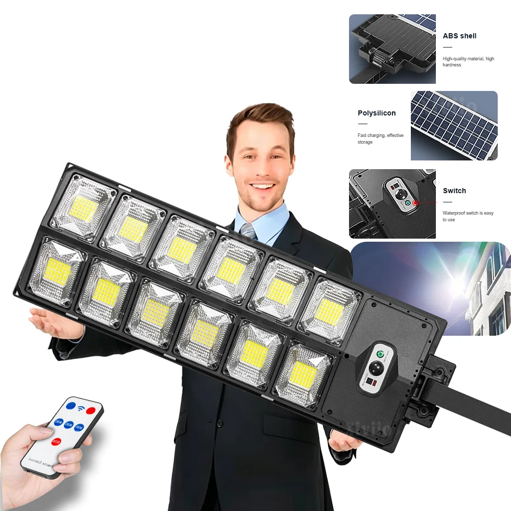 Ultra Bright Solar Lamps Outdoor Super Wide Illumination Solar Light with Motion Sensor All-night Outdoor Light for Villa Garden
Ultra Bright Solar Lamps Outdoor Super Wide Illumination Solar Light with Motion Sensor All-night Outdoor Light for Villa Garden