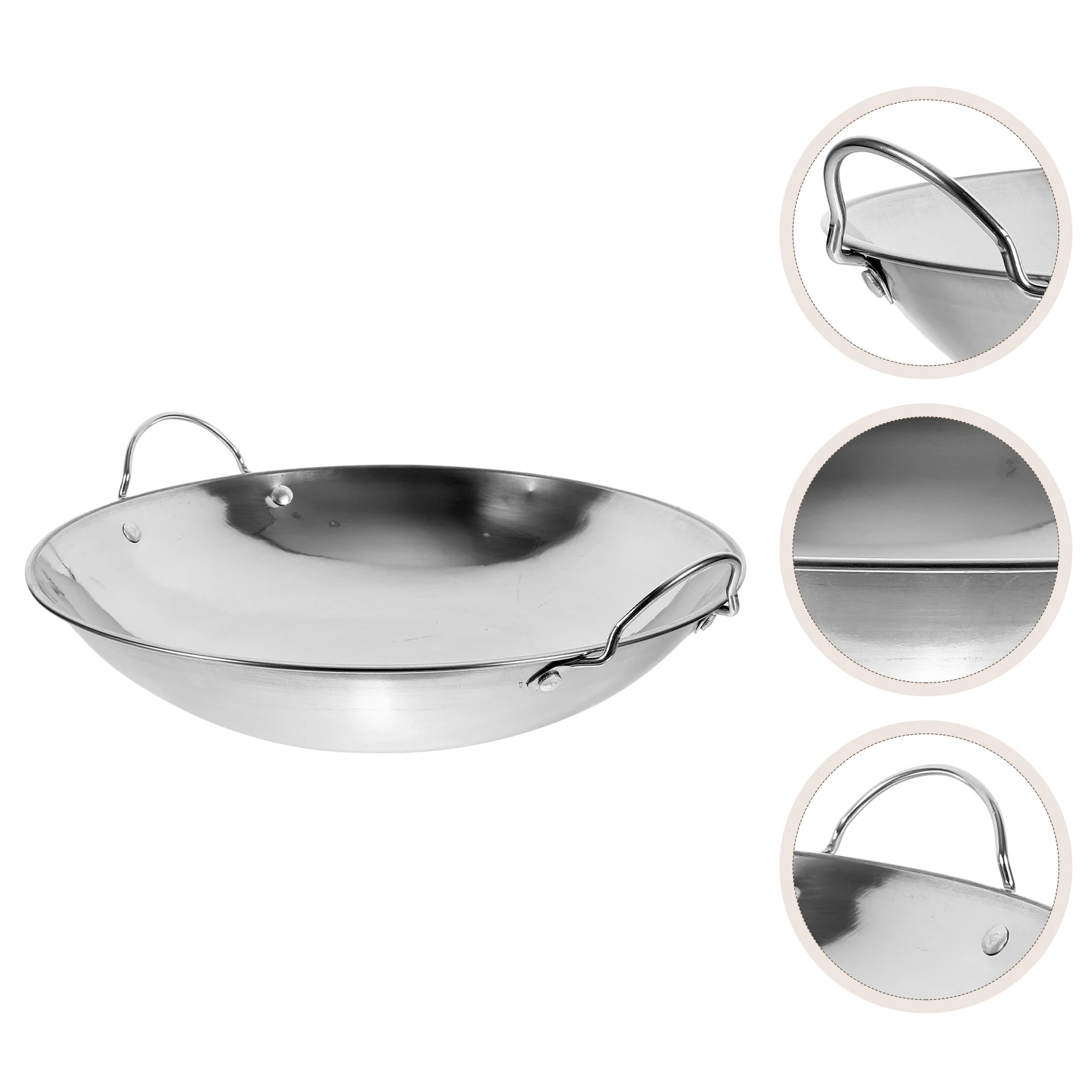 Anti Overflow Pot Tripod Stainless Steel 10 Inch Thicken Pan Non Stick Kitchen Helper Small Silver Wok Hot Pot Metal Handle
Anti Overflow Pot Tripod Stainless Steel 10 Inch Thicken Pan Non Stick Kitchen Helper Small Silver Wok Hot Pot Metal Handle