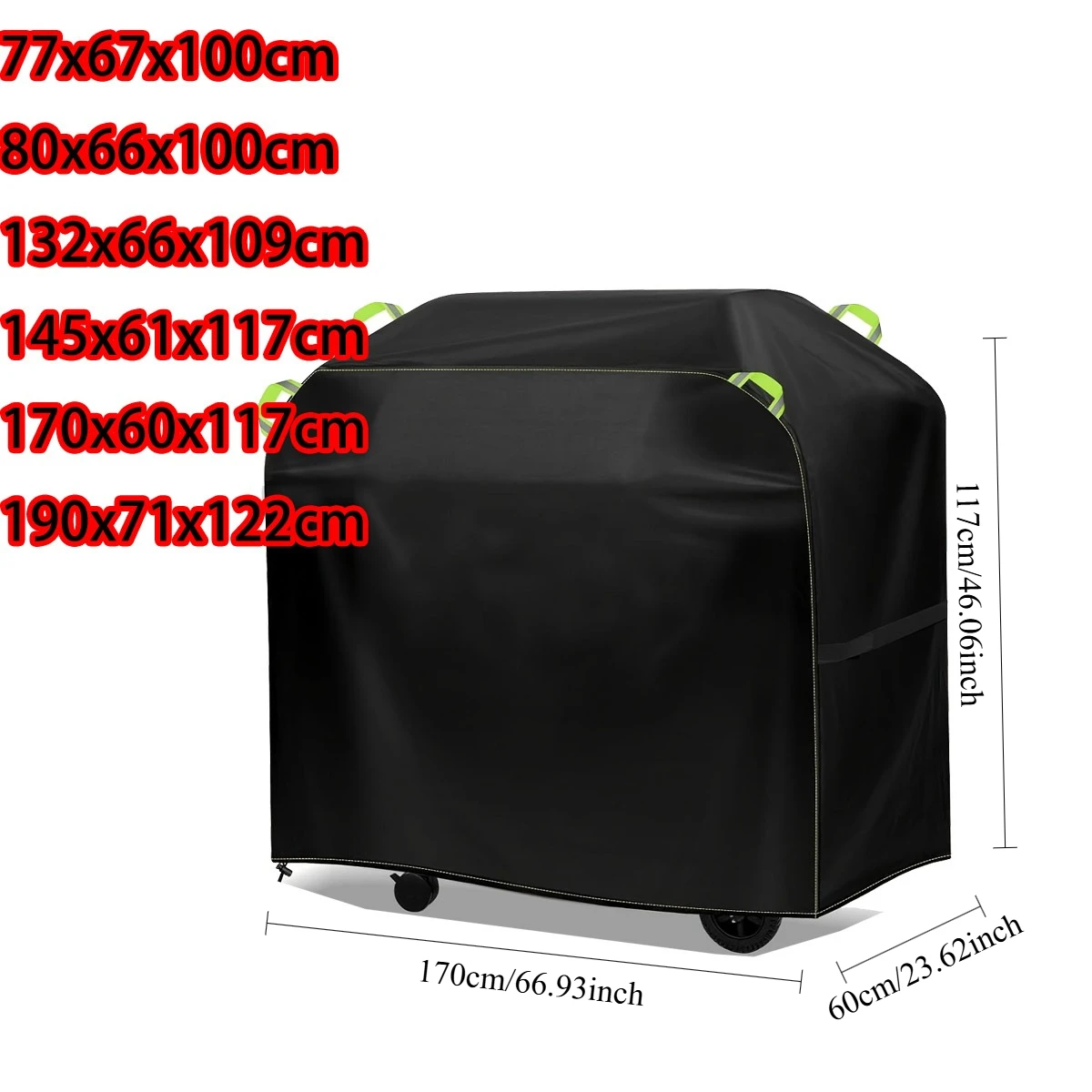 BBQ Cover, BBQ Gas Grill Cover, Suitable for Outdoor Barbecue, Waterproof, UV-proof, 4 Hand-held Adjustable Hem Drawstrings
BBQ Cover, BBQ Gas Grill Cover, Suitable for Outdoor Barbecue, Waterproof, UV-proof, 4 Hand-held Adjustable Hem Drawstrings