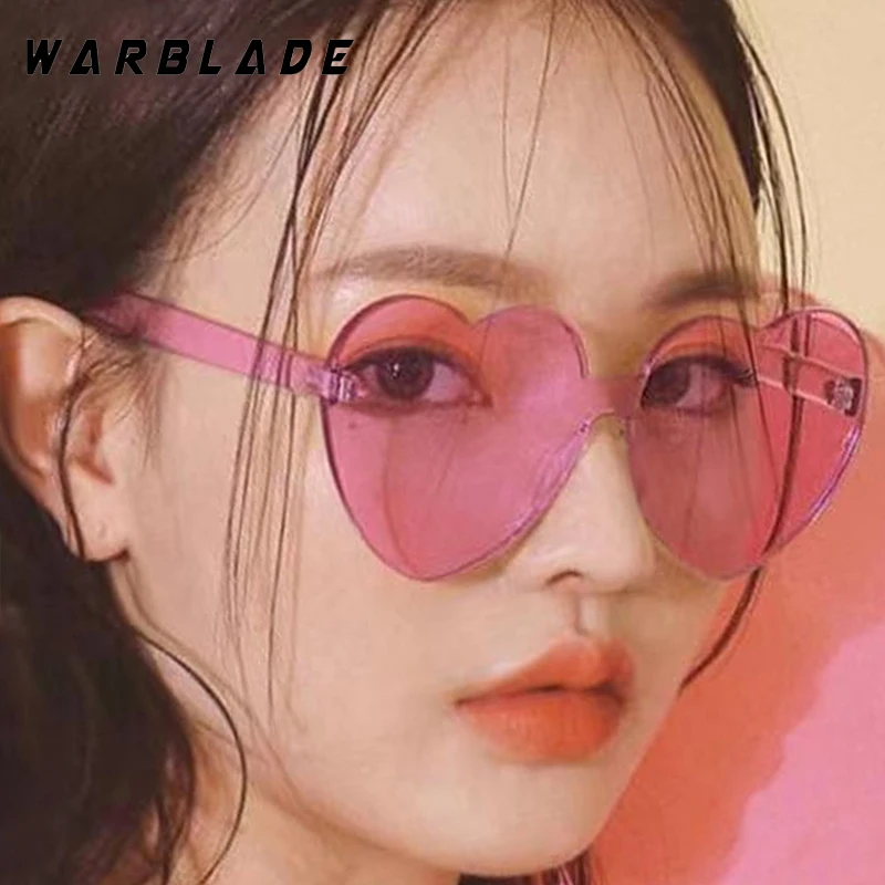 Fashion Designer Cute Rimless Heart Women's Sunglasses Luxury Brand Personality Men Sunglass Summer Travel Eyewear UV400 Lentes 
Fashion Designer Cute Rimless Heart Women's Sunglasses Luxury Brand Personality Men Sunglass Summer Travel Eyewear UV400 Lentes