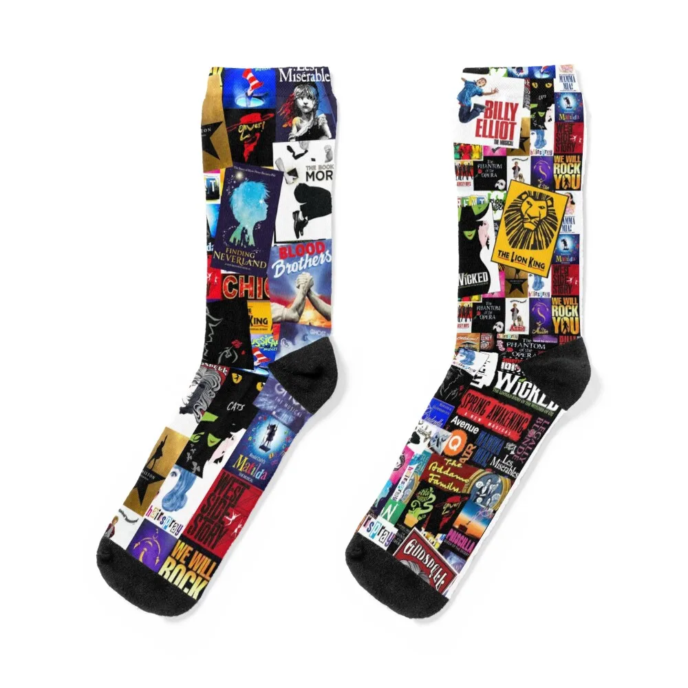 Musicals Collage IV Original Socks loose with print luxe retro Socks Woman Men's 
Musicals Collage IV Original Socks loose with print luxe retro Socks Woman Men's