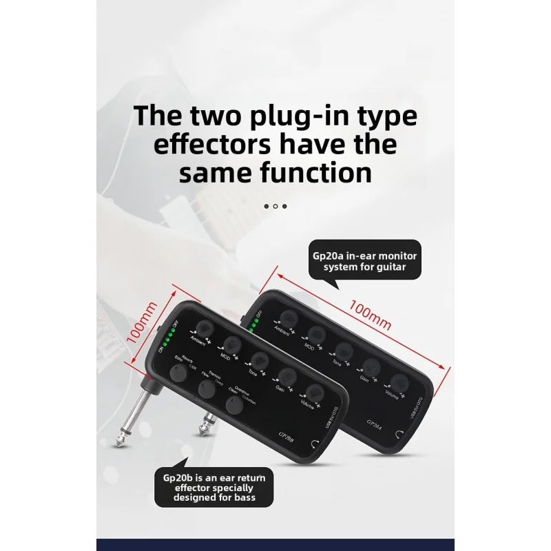 Guitar Amplifier Portable Headphone Mini Amp Plug and Play for Electric Guitar Musical Instrument OTG Internal Recording
Guitar Amplifier Portable Headphone Mini Amp Plug and Play for Electric Guitar Musical Instrument OTG Internal Recording
