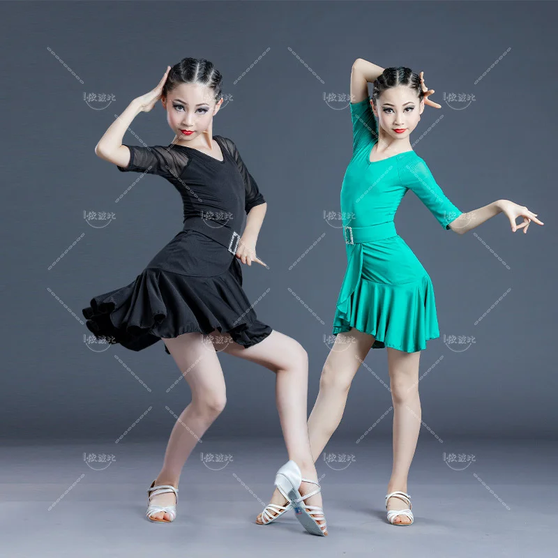New Children's Latin Training Dress Girls' Latin Dance Dress Performance Dress Summer latin practice
New Children's Latin Training Dress Girls' Latin Dance Dress Performance Dress Summer latin practice