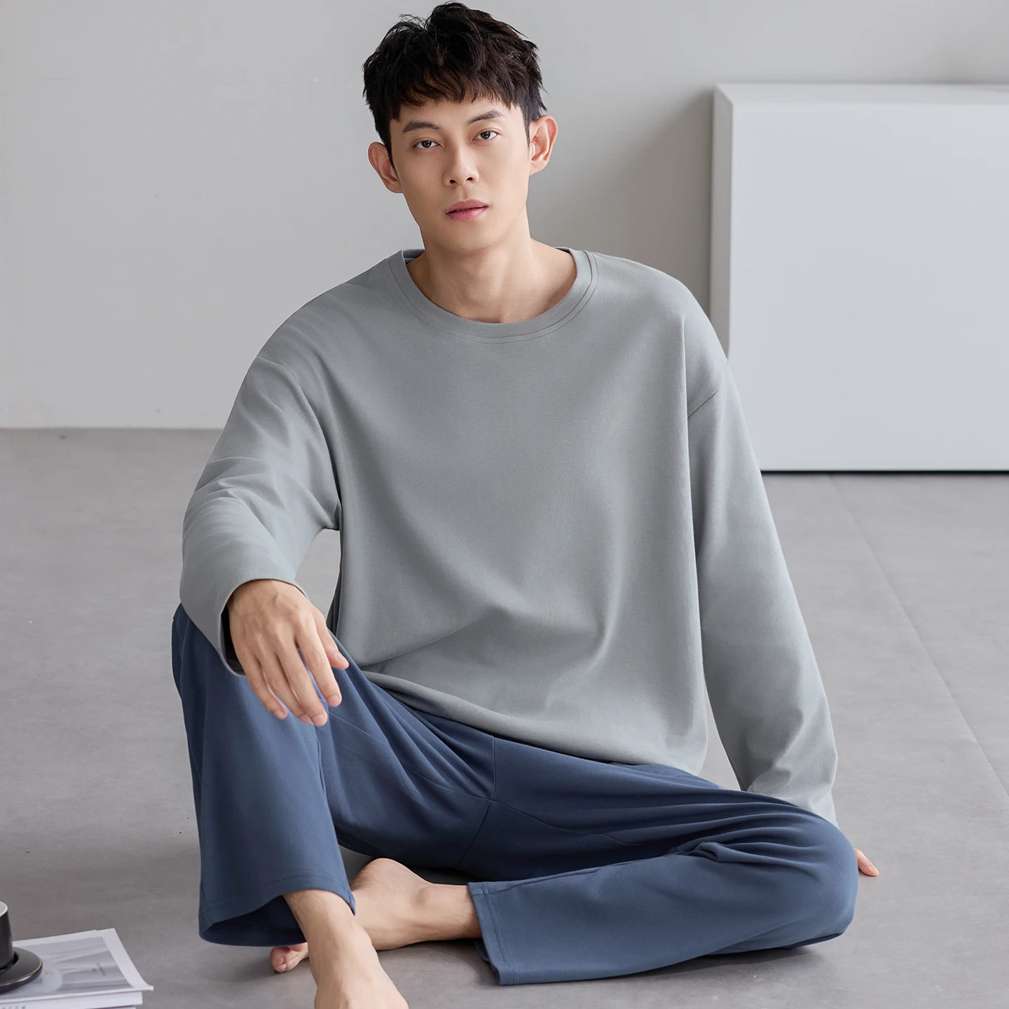 New Men Pyjamas Full Cotton Long Sleeves Pajamas Set Long Pants Autumn Simple Casual Sleepwear Homewear Suit Pijama Hombre L-4XL
New Men Pyjamas Full Cotton Long Sleeves Pajamas Set Long Pants Autumn Simple Casual Sleepwear Homewear Suit Pijama Hombre L-4XL