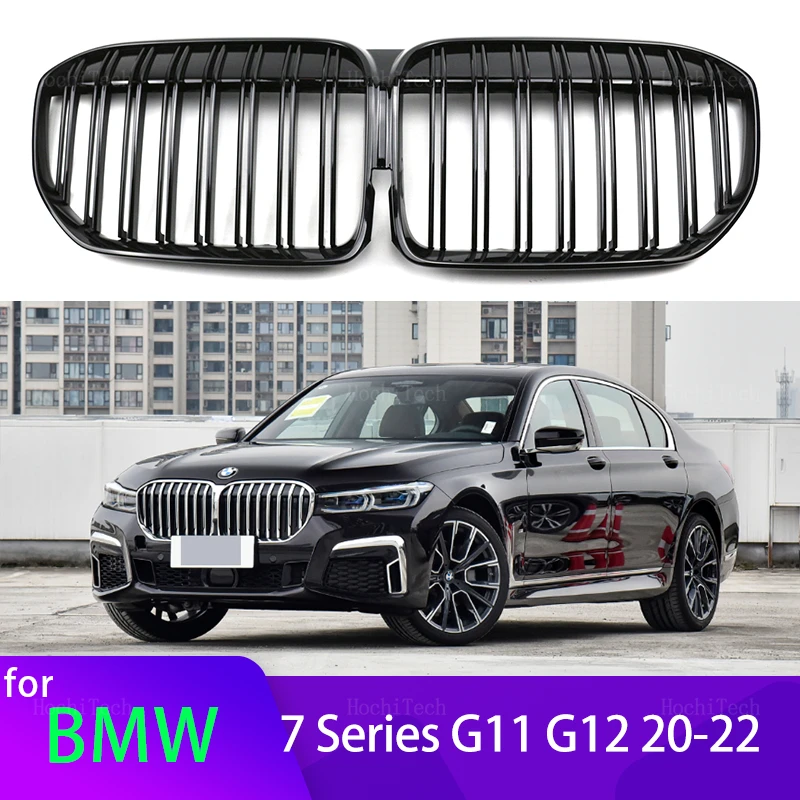 2Pcs Car Style Gloss Black Front Kidney Double Slat Grill Grille for BMW 7 Series G11 G12 2020 2021 2022 Car Accessories
2Pcs Car Style Gloss Black Front Kidney Double Slat Grill Grille for BMW 7 Series G11 G12 2020 2021 2022 Car Accessories